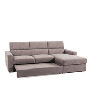 Divano Letto con Penisola Chaise Longue - HANSEL - Divanoso