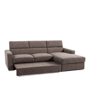 Divano Letto con Penisola Chaise Longue - HANSEL - Divanoso