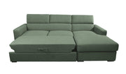 Divano Letto con Penisola Chaise Longue - HANSEL - Divanoso