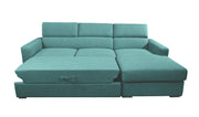Divano Letto con Penisola Chaise Longue - HANSEL - Divanoso