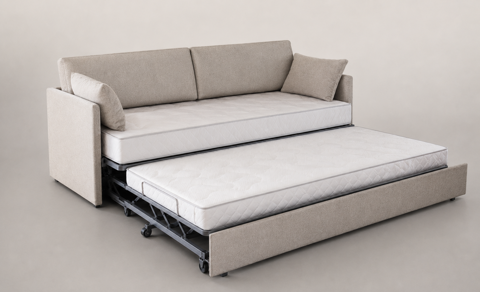 Divano letto con meccanismo estraibile