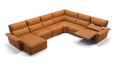 Come avere un soggiorno elegante con il divano letto ad angolo in pelle