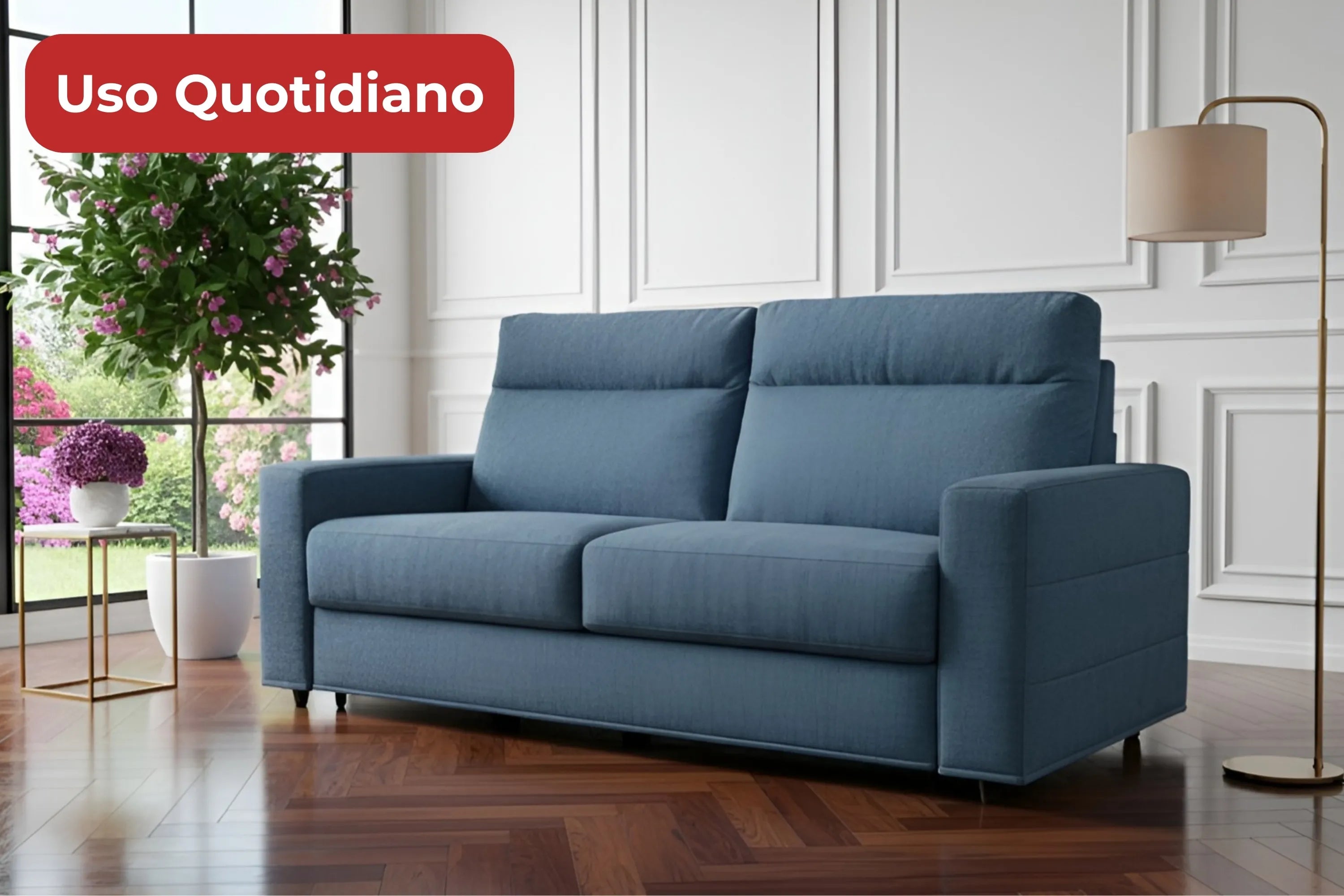 Divano LEtto ARON SOFT chiuso di Divanoso