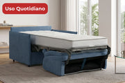 BEA - Poltrona Letto Salvaspazio con Materasso alto 20 cm