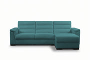 BLANCO - Divano Letto con Penisola e Materasso Alto 20 cm