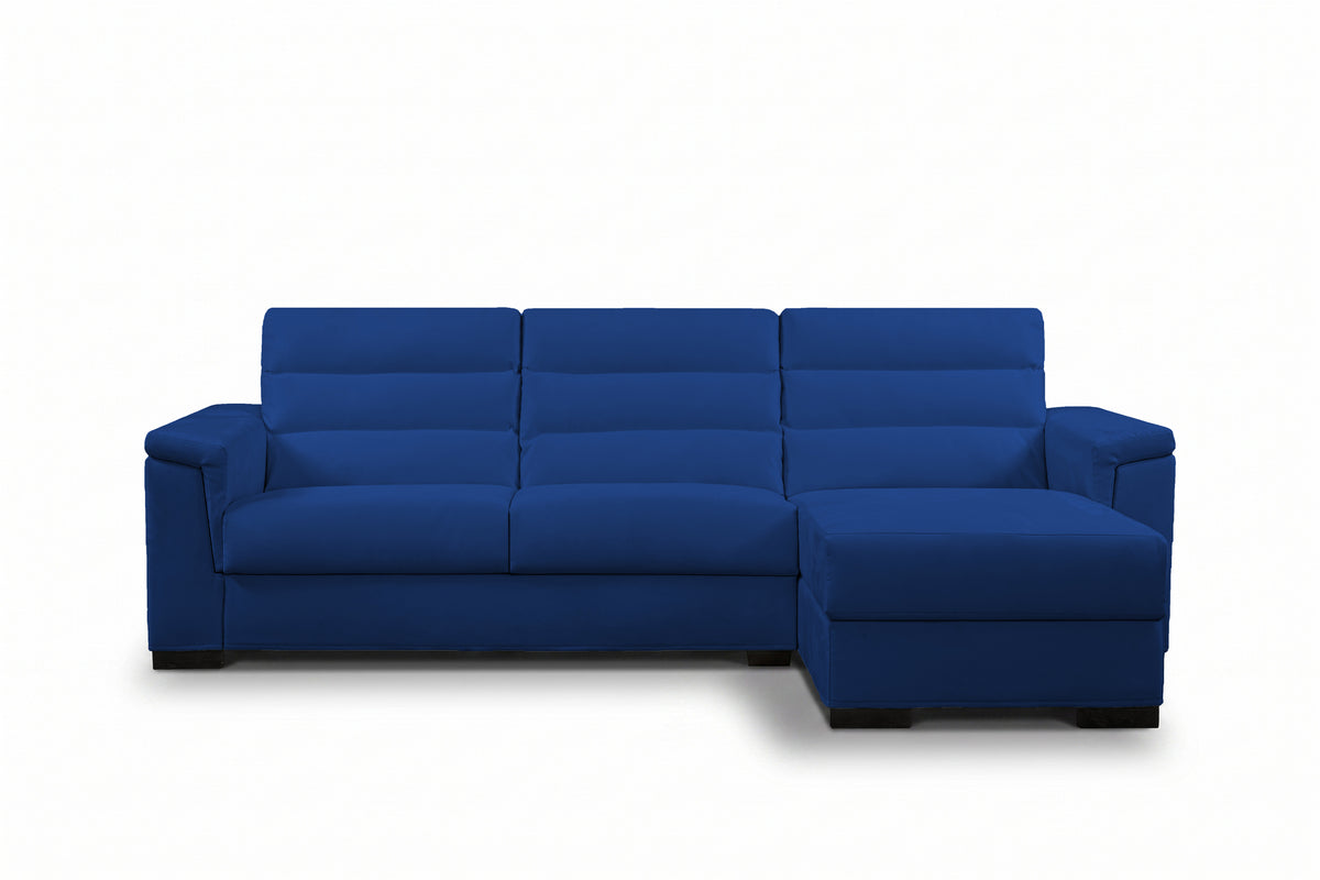 BLANCO - Divano Letto con Penisola e Materasso Alto 20 cm