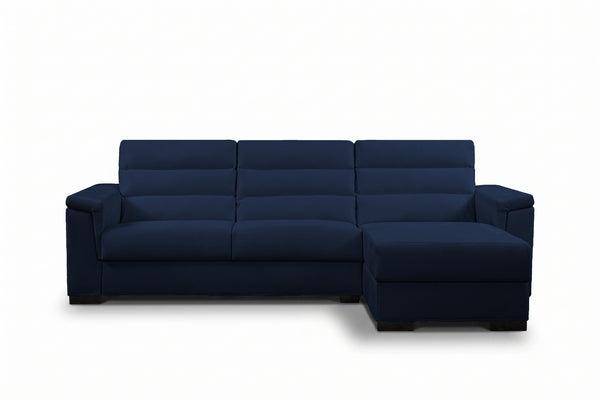BLANCO - Divano Letto con Penisola e Materasso Alto 20 cm