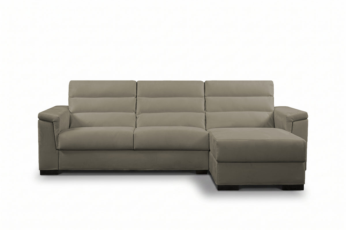 BLANCO - Divano Letto con Penisola e Materasso Alto 20 cm