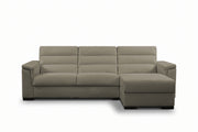 BLANCO - Divano Letto con Penisola e Materasso Alto 20 cm
