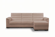 BLANCO - Divano Letto con Penisola e Materasso Alto 20 cm