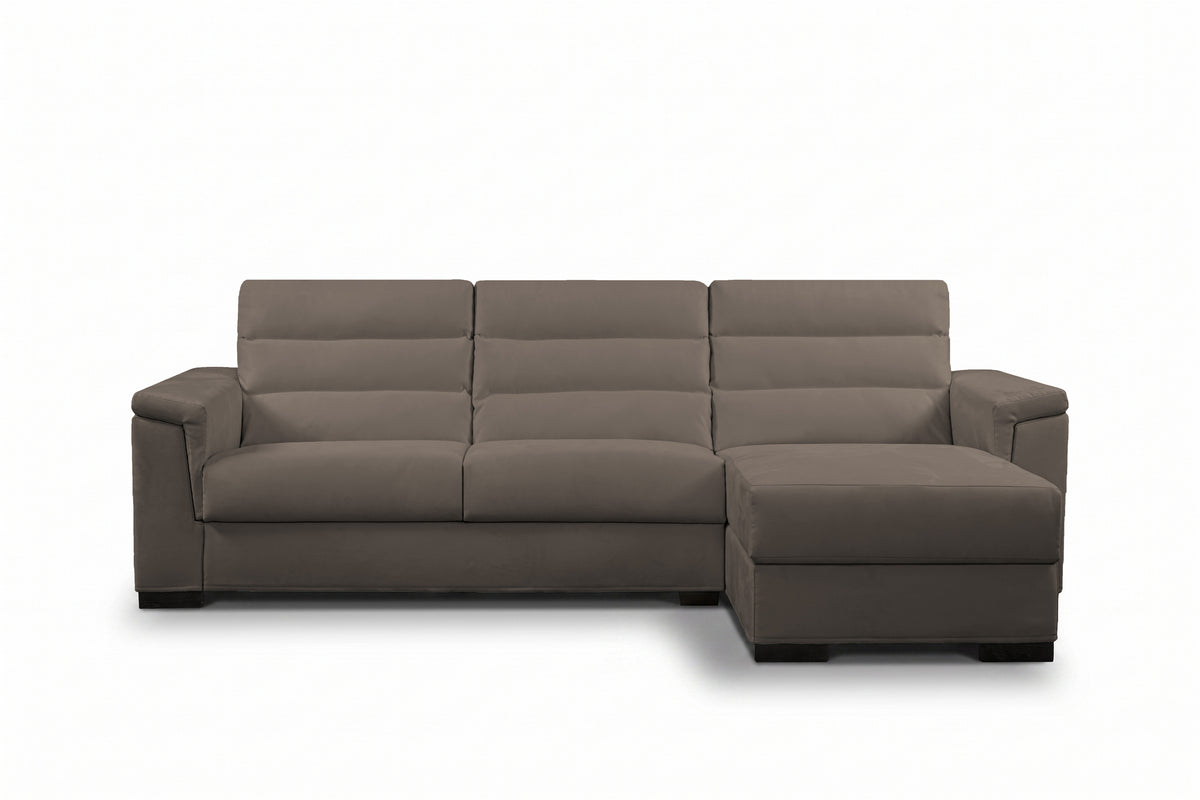 BLANCO - Divano Letto con Penisola e Materasso Alto 20 cm