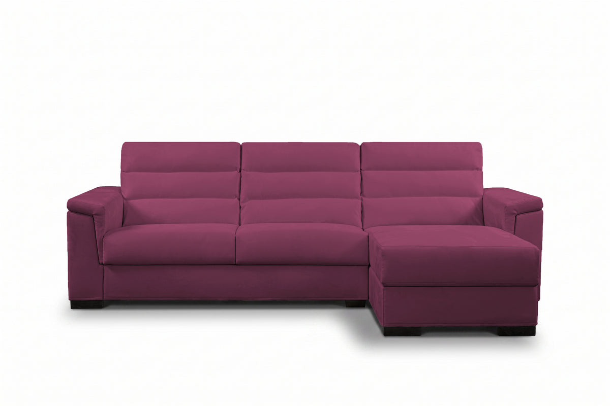 BLANCO - Divano Letto con Penisola e Materasso Alto 20 cm