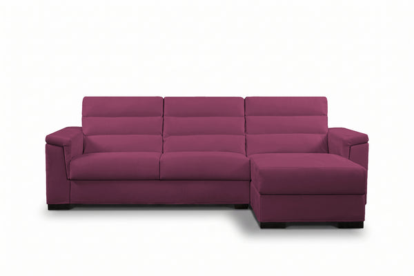 BLANCO - Divano Letto con Penisola e Materasso Alto 20 cm