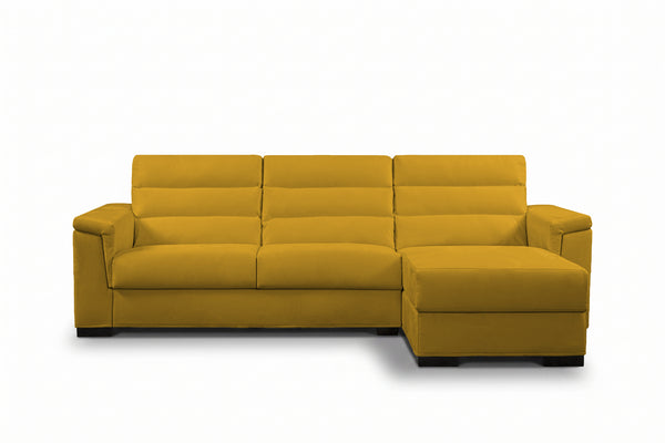 BLANCO - Divano Letto con Penisola e Materasso Alto 20 cm