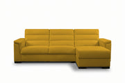 BLANCO - Divano Letto con Penisola e Materasso Alto 20 cm