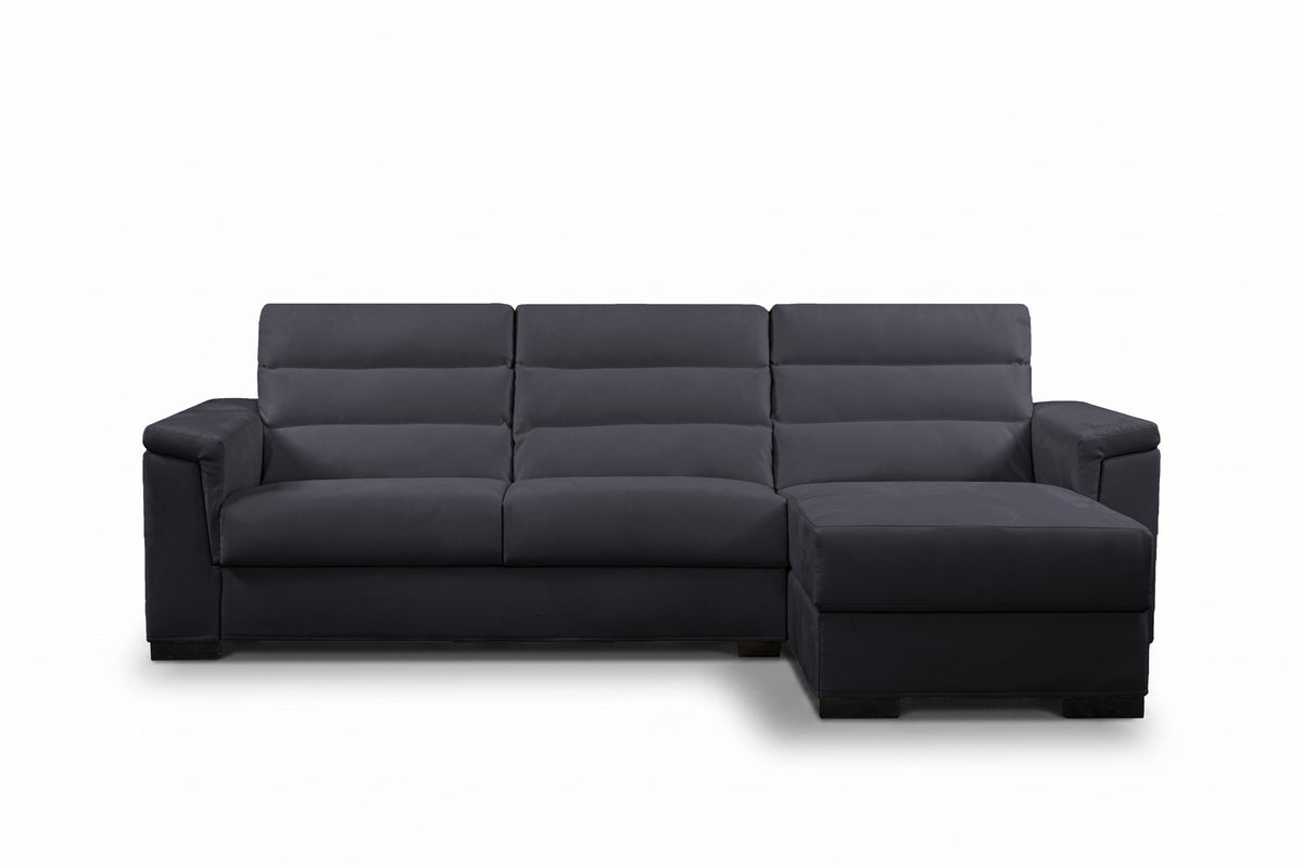 BLANCO - Divano Letto con Penisola e Materasso Alto 20 cm