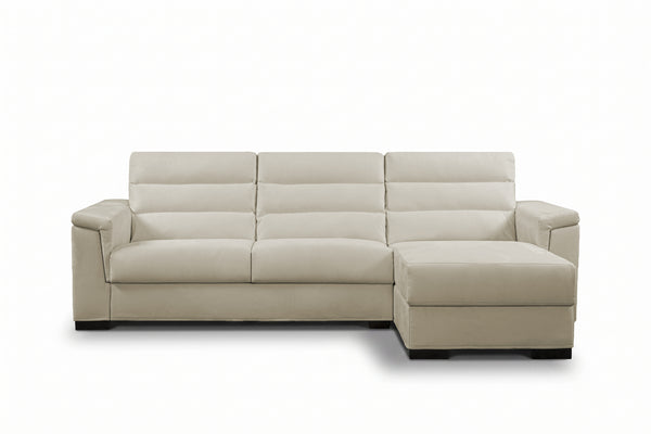 BLANCO - Divano Letto con Penisola e Materasso Alto 20 cm
