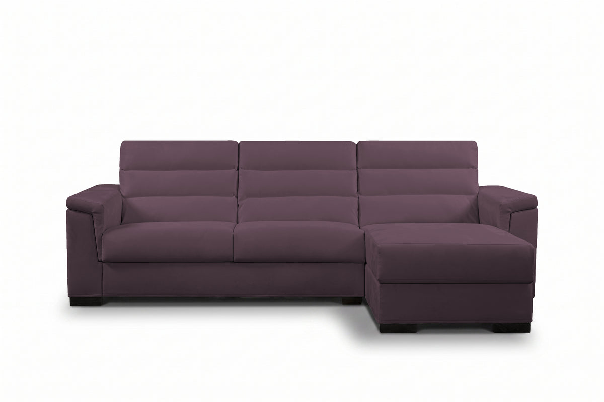 BLANCO - Divano Letto con Penisola e Materasso Alto 20 cm