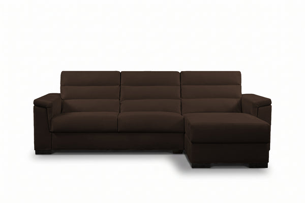 BLANCO - Divano Letto con Penisola e Materasso Alto 20 cm