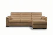 BLANCO - Divano Letto con Penisola e Materasso Alto 20 cm