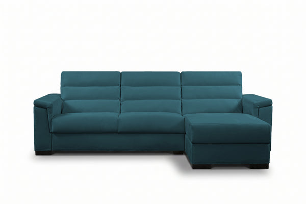 BLANCO - Divano Letto con Penisola e Materasso Alto 20 cm