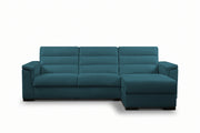 BLANCO - Divano Letto con Penisola e Materasso Alto 20 cm