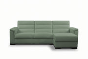 BLANCO - Divano Letto con Penisola e Materasso Alto 20 cm