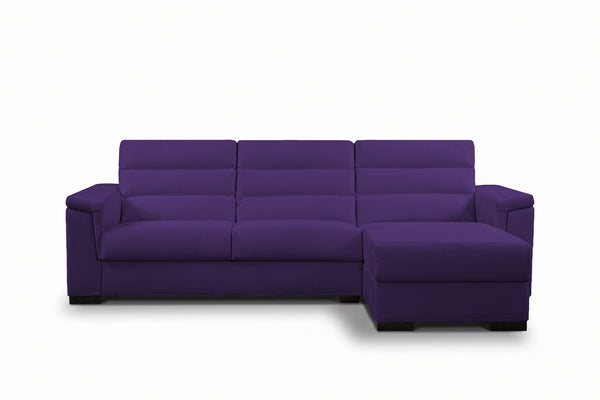 BLANCO - Divano Letto con Penisola e Materasso Alto 20 cm