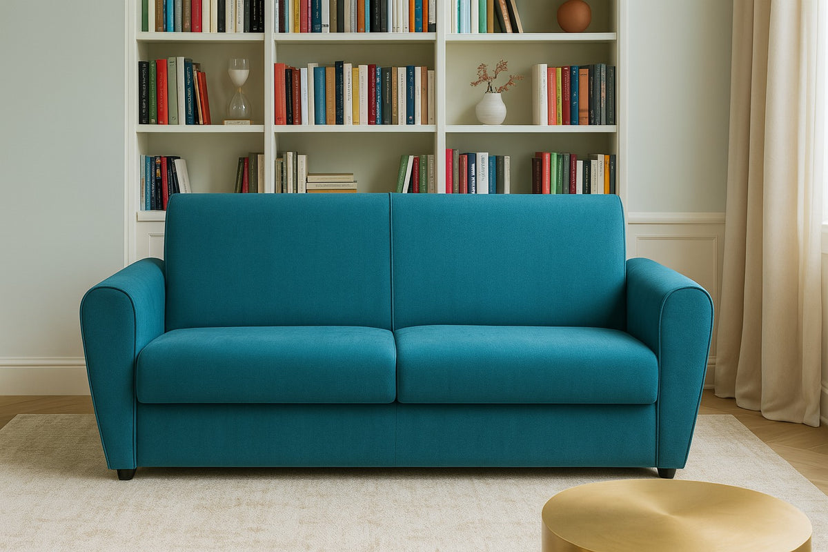 EGAN - Divano Letto Moderno con Materasso Alto 18 cm
