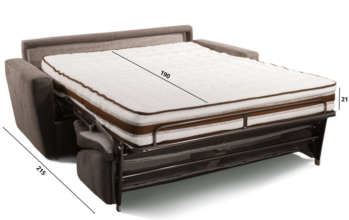 Dimensioni del divano letto aperto