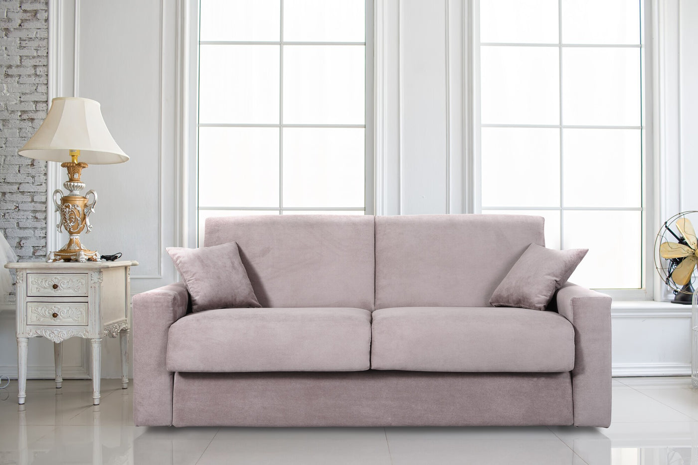 Divano Letto 2 Posti 140 cm | Comodo e con Materasso Alto - Divanoso
