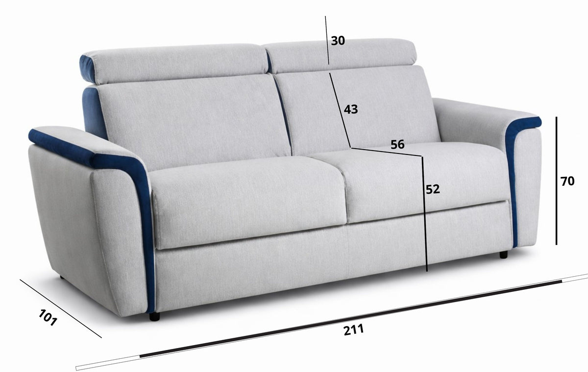 Dimensioni del divano letto chiuso