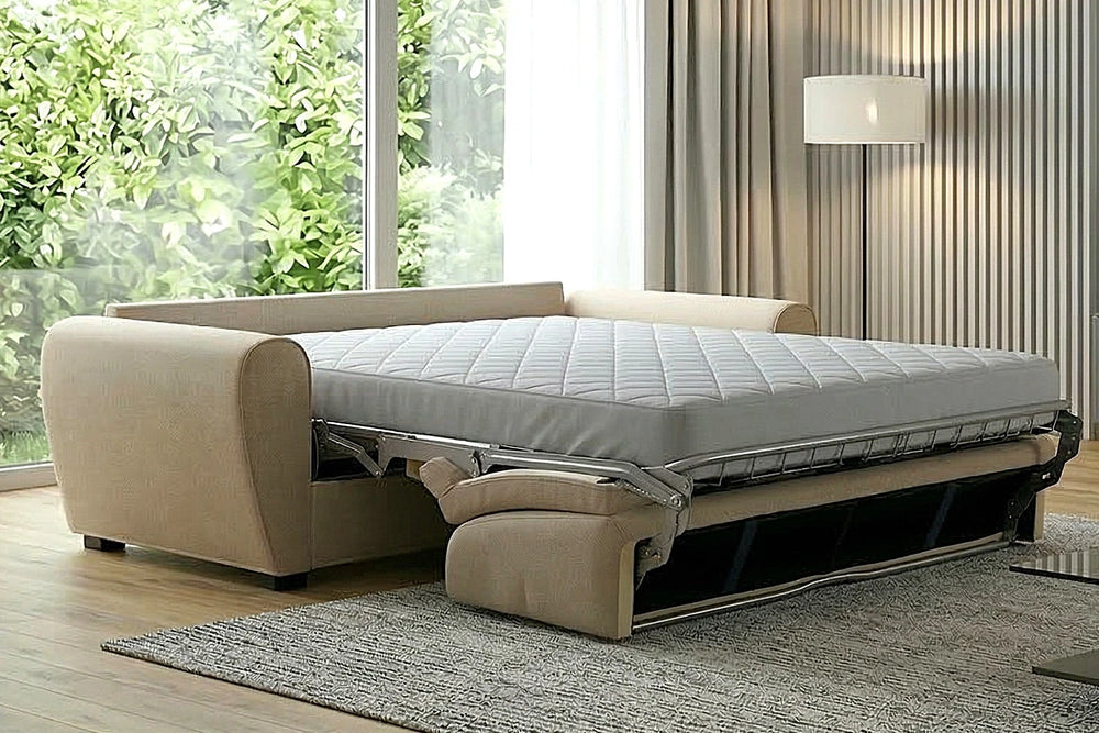 EGAN - Divano Letto Moderno con Materasso Alto 18 cm