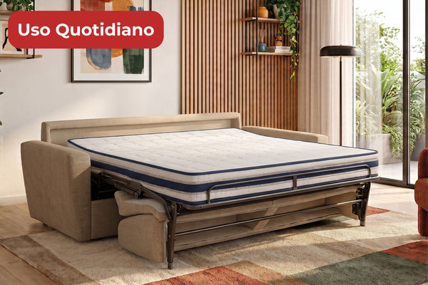 HELEN21 - Divano Letto con Materasso Alto 21 cm