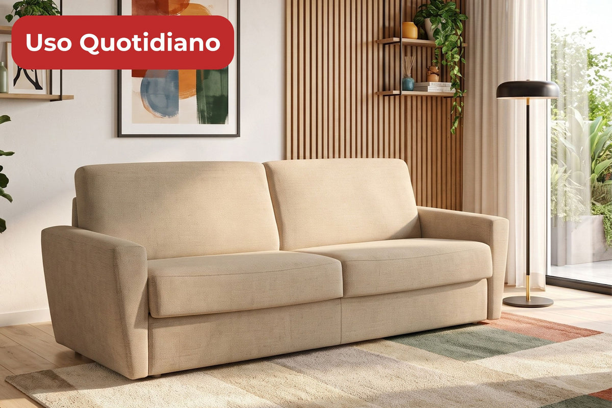 HELEN21 - Divano Letto con Materasso Alto 21 cm