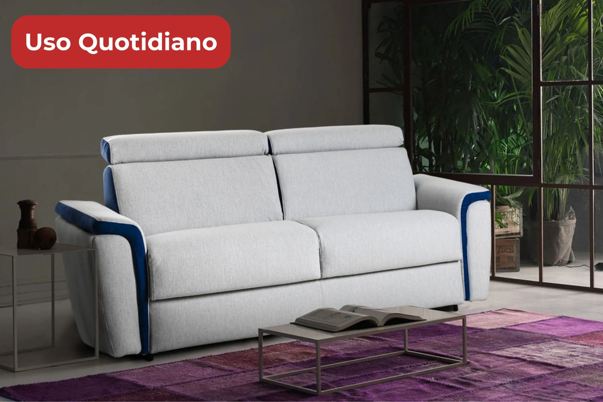 KAROL21 - Divano Letto con Materasso Alto 21 cm