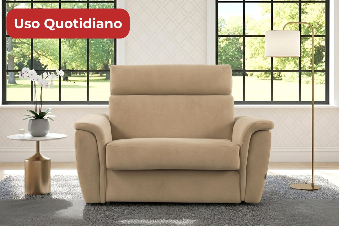 KAROLA21 - Poltrona Letto con Materasso Alto 21 cm