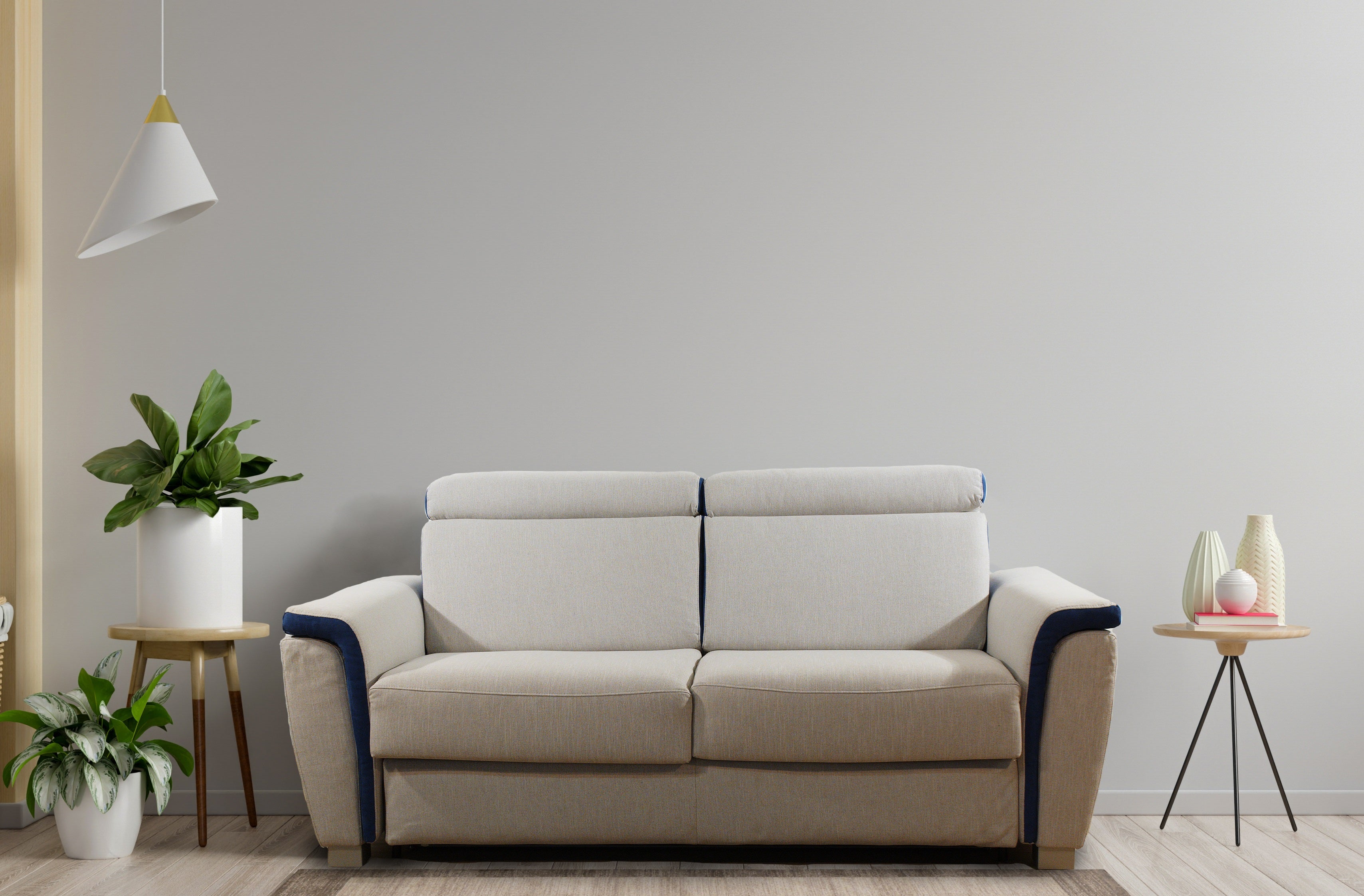 divano letto matrimoniale 2 o 3 posti con materasso alto 21 cm comodo e tessuto sfoderabile lavabile con rete estraibile