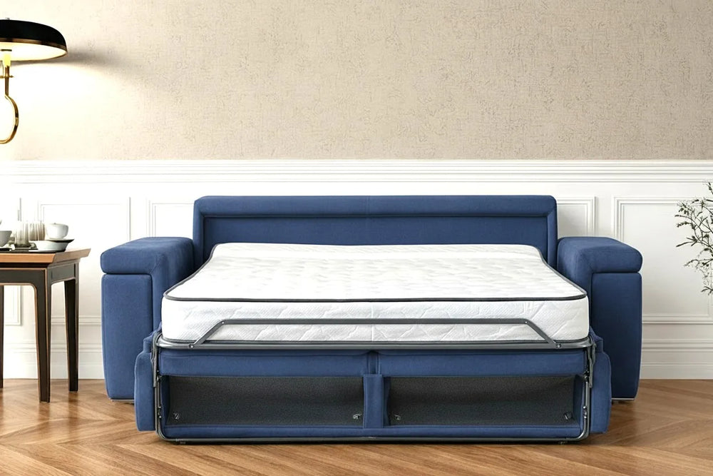 NABUCCO - Divano Letto Materasso Alto 17 cm e Poggiatesta Reclinabili