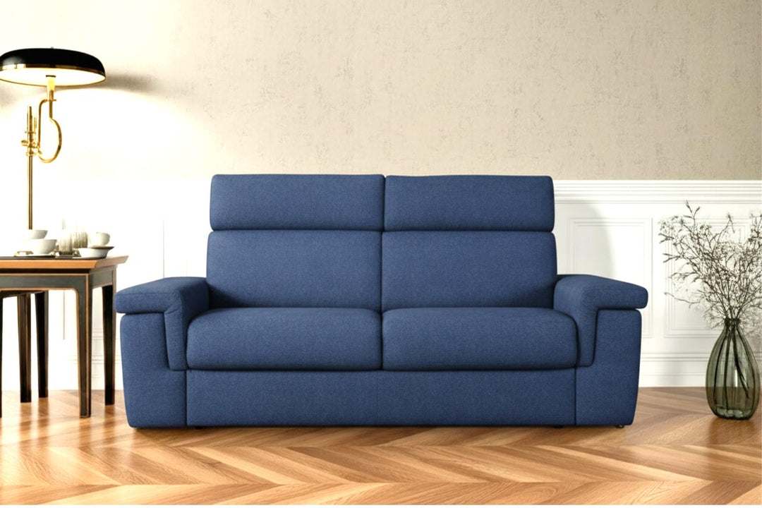 NABUCCO - Divano Letto Materasso Alto 17 cm e Poggiatesta Reclinabili