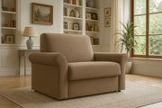 Classica- Poltrona letto stile classico con materasso alto