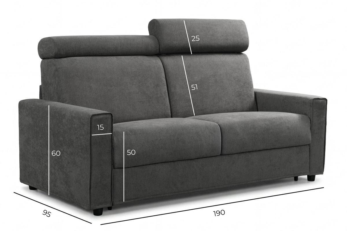 Dimensioni del divano letto chiuso