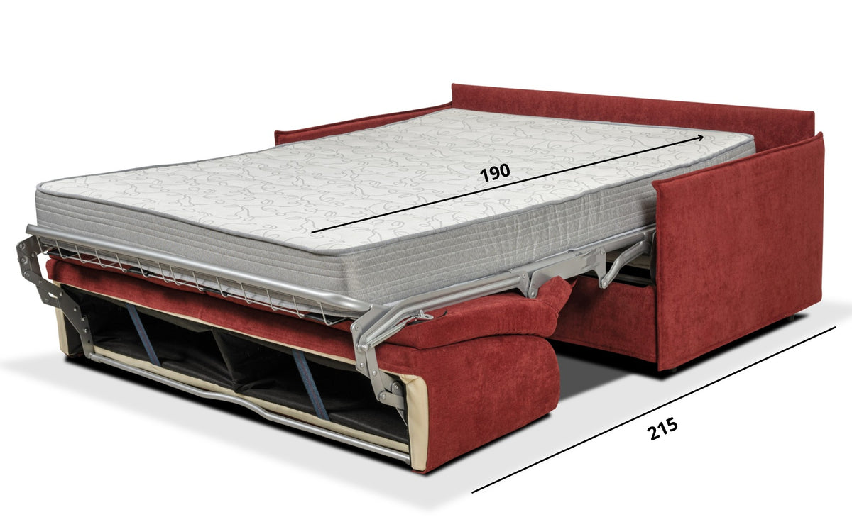Dimensioni del divano letto aperto