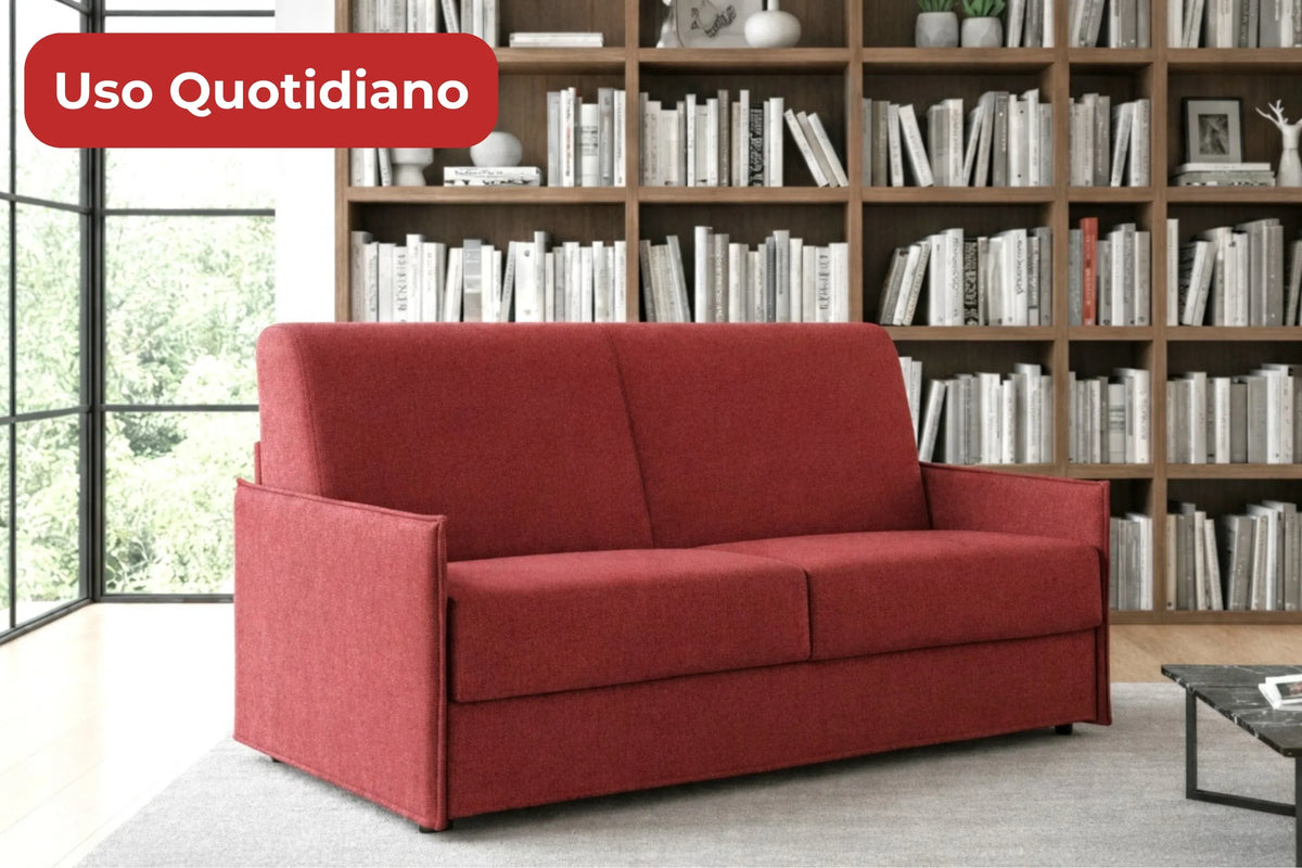 SORRENTO - Divano Letto Salvaspazio Materasso Alto 20 cm