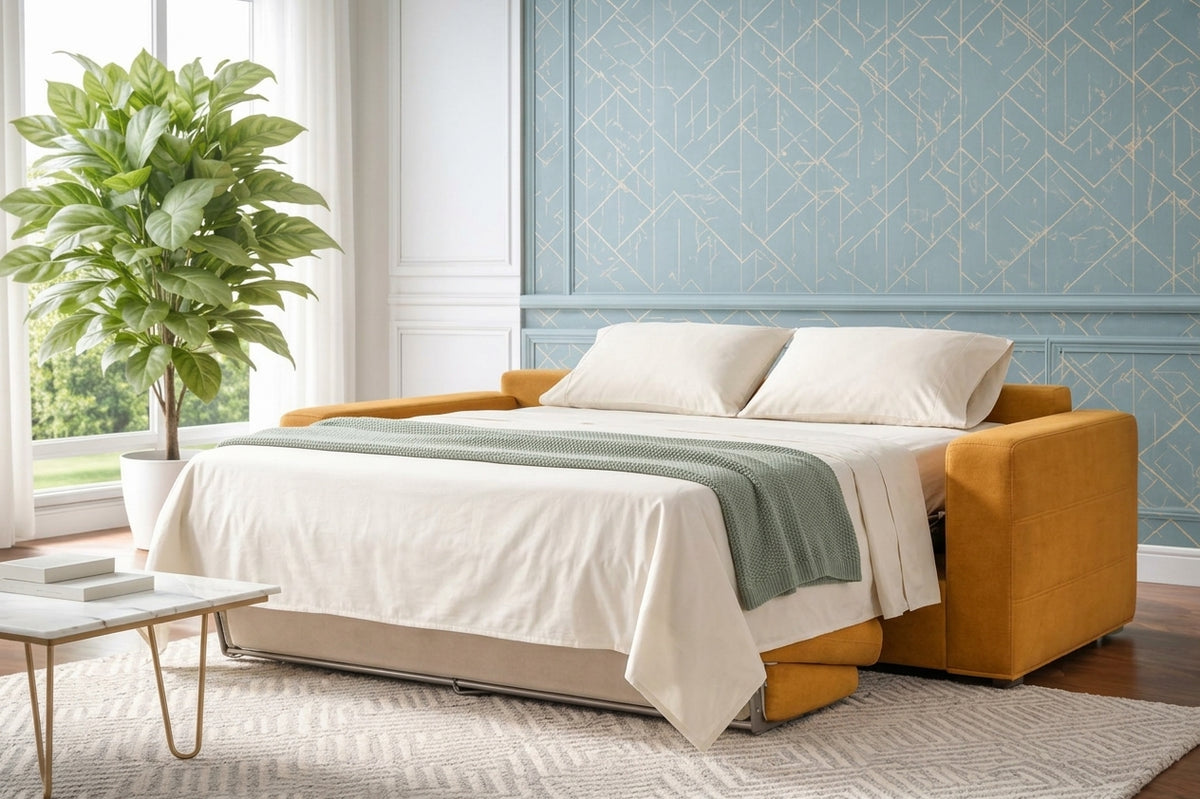 THEO SOFT - Divano Letto con Materasso Alto 20 cm