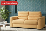 THEO SOFT - Divano Letto uso quotidiano con Materasso Alto 20 cm
