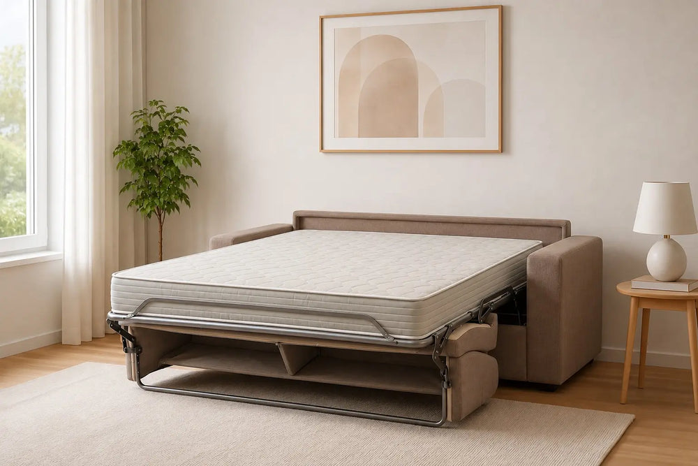 TOSCA - Divano Letto Moderno con Materasso Alto 17 cm