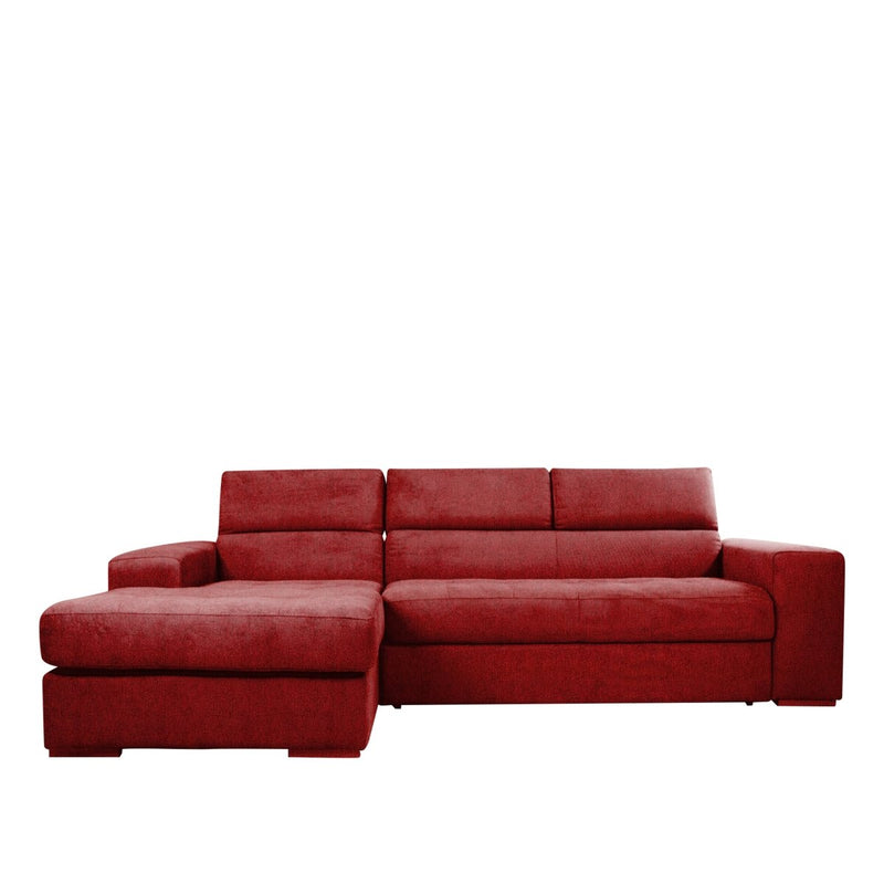 Divano Letto Angolare con Chaise Longue e Poggiatesta regolabili - PUCCINI - Divanoso
