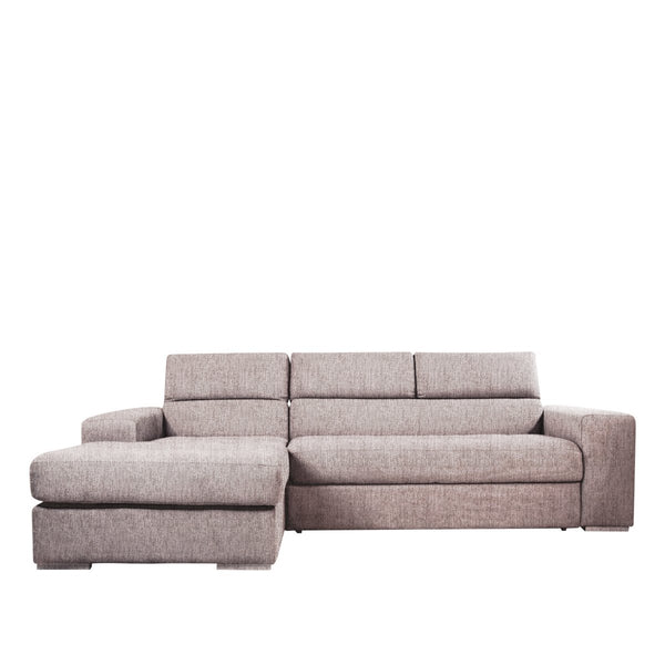 Divano Letto Angolare con Chaise Longue e Poggiatesta regolabili - PUCCINI - Divanoso