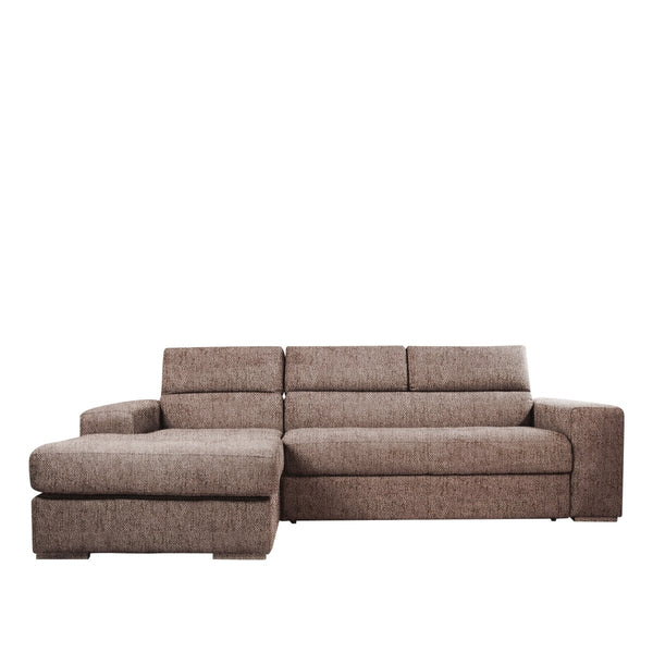 Divano Letto Angolare con Chaise Longue e Poggiatesta regolabili - PUCCINI - Divanoso